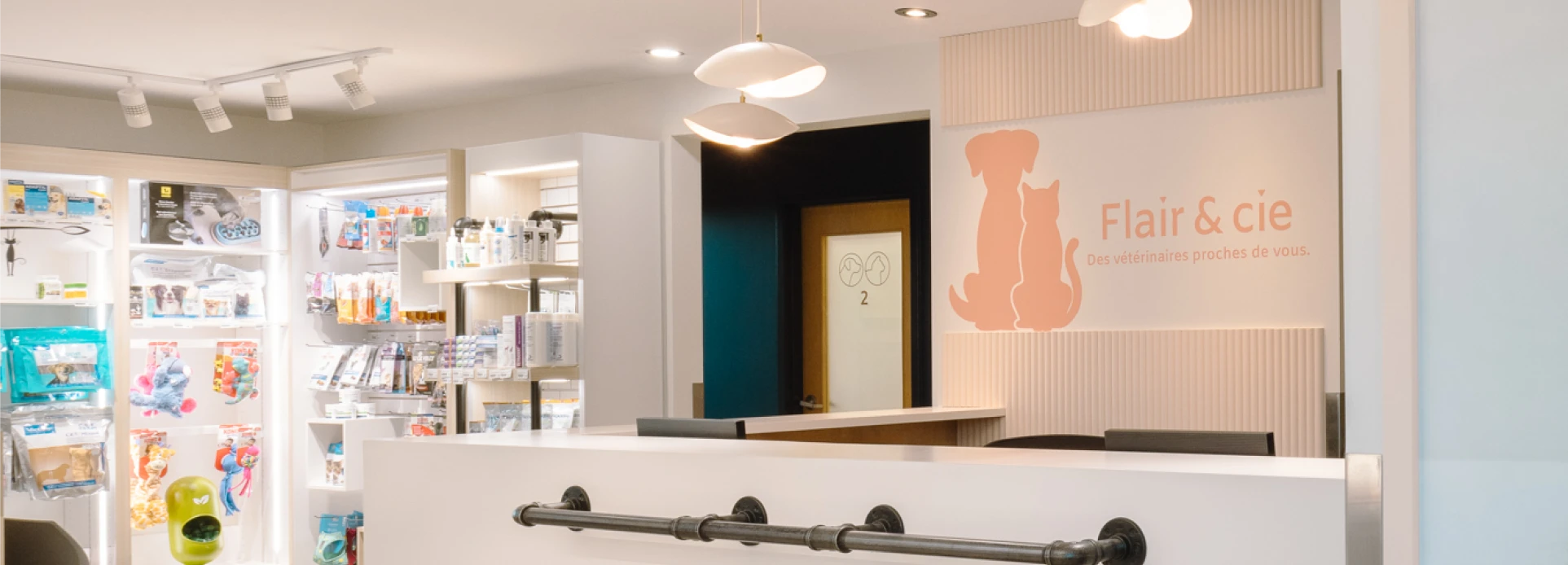 Intérieur d'un établissement vétérinaire